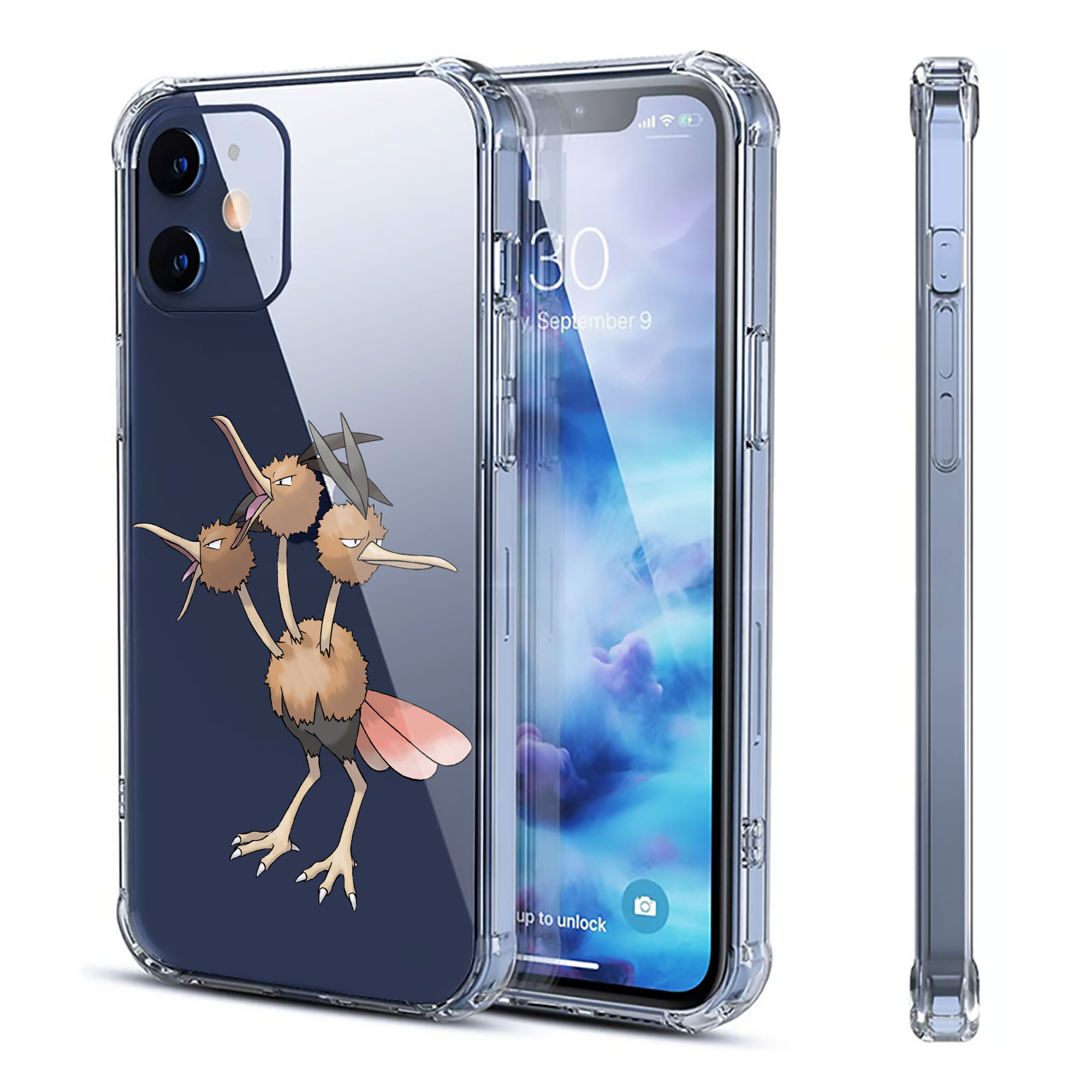 （画像用） ポケットモンスター Pokémon 【iPhone 12シリーズ対応】透明スマホケース（クリアソフトケース）